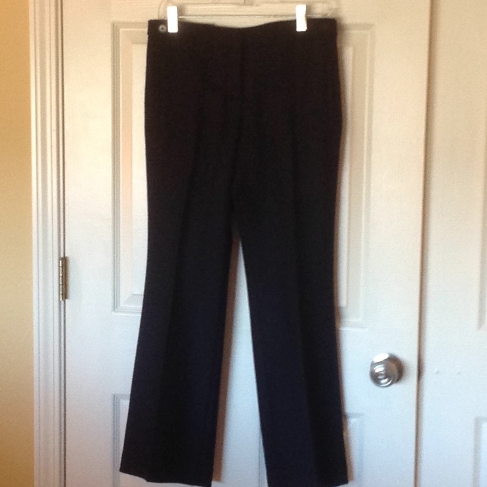 Navy blue wool trousers